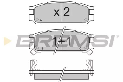 BREMSI BP2536