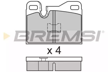 BREMSI BP2555