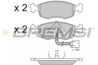 BREMSI BP2583