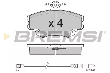 BREMSI BP2590