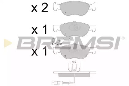 BREMSI BP2667