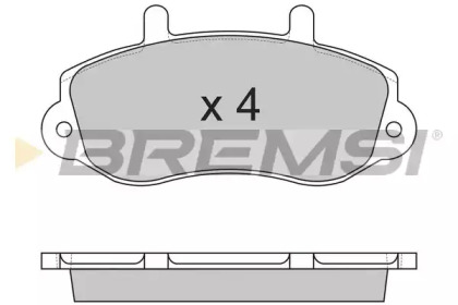 BREMSI BP2767