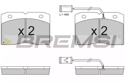 BREMSI BP2768