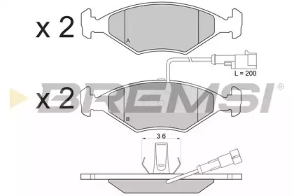 BREMSI BP2776