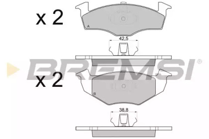 BREMSI BP2808