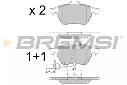 BREMSI BP2816