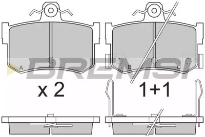 BREMSI BP2818