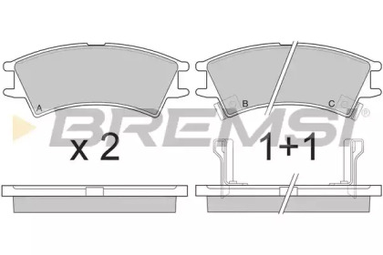 BREMSI BP2825