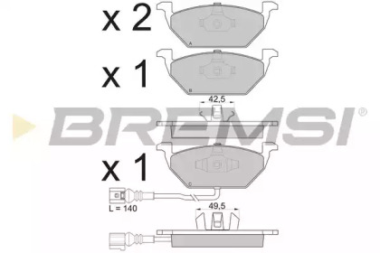 BREMSI BP2848