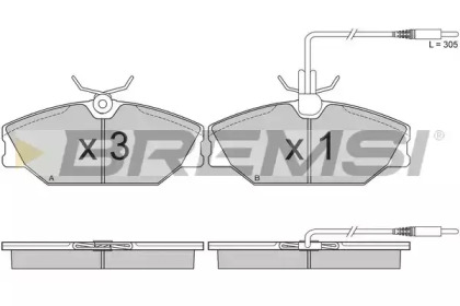 BREMSI BP2849