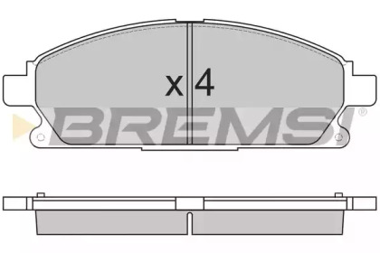 BREMSI BP2857