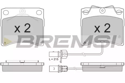 BREMSI BP2869