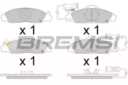 BREMSI BP2955