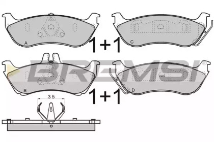 BREMSI BP2969