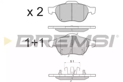 BREMSI BP3085