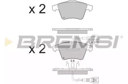 BREMSI BP3142