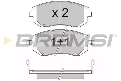 BREMSI BP3158