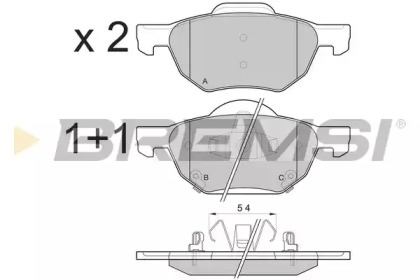 BREMSI BP3185