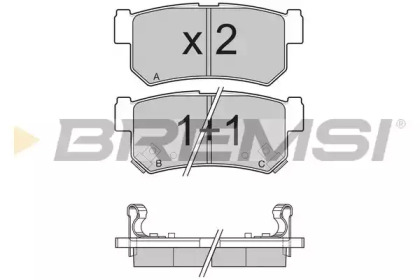 BREMSI BP3203