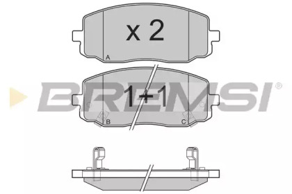 BREMSI BP3204