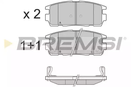 BREMSI BP3304