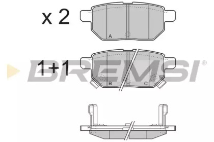 BREMSI BP3322