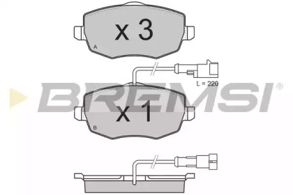 BREMSI BP3338