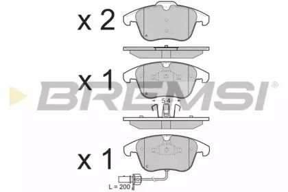 BREMSI BP3348