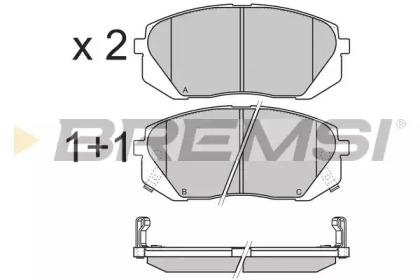 BREMSI BP3358