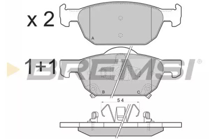 BREMSI BP3369