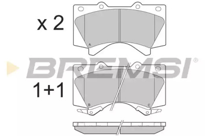 BREMSI BP3381