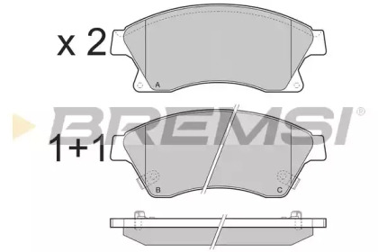 BREMSI BP3404