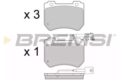 BREMSI BP3412