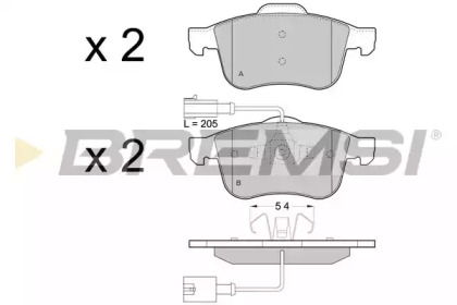 BREMSI BP3443