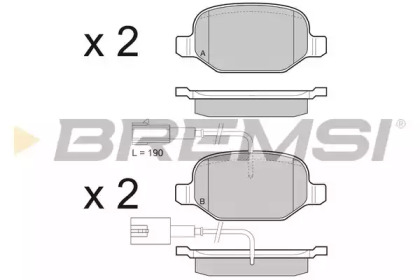 BREMSI BP3490