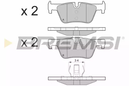 BREMSI BP3494