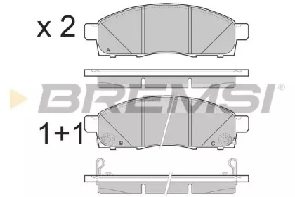 BREMSI BP3501