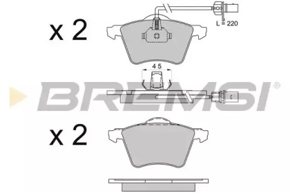 BREMSI BP3506