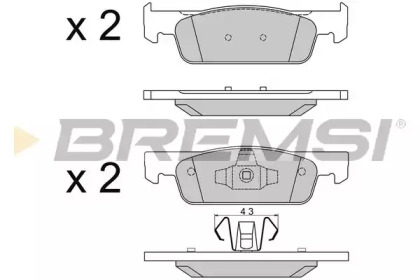 BREMSI BP3512