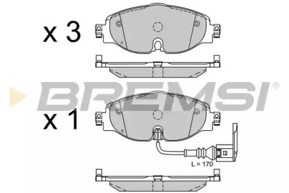 BREMSI BP3516