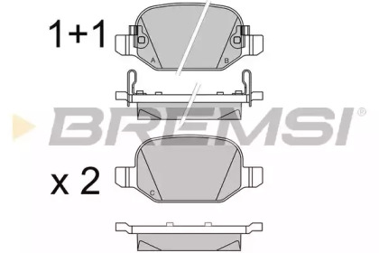 BREMSI BP3524