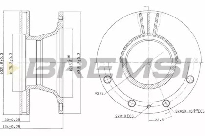 BREMSI DB0106V