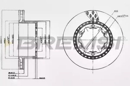 BREMSI DB0312V