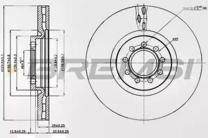 BREMSI DB0317V