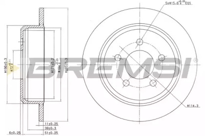 BREMSI DBB186S