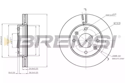 BREMSI DBB614V