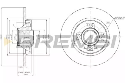 BREMSI DBB735S