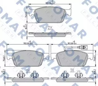 FOMAR FRICTION FO 251181