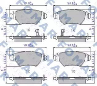 FOMAR FRICTION FO 668181