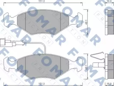 FOMAR FRICTION FO 673181